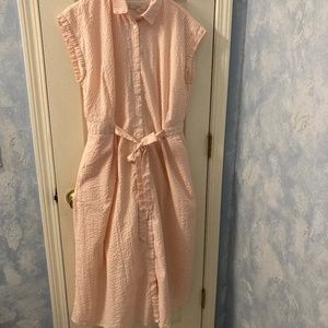 100% Cotton gingham midi sleeveless dress with cotton lining.